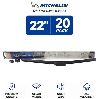 Michelin Optimum+ Beam Wiper Blade Set 22'' Frameless All-Weather 20-Pack