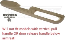 Dorman 80995 Front Driver Side Door Armrest Repair fit 10-14 Tahoe Silverado Tan