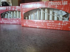 Set of 2 Vintage Timco 10-Light Candolier  Candelabra Christmas Window Table 10"