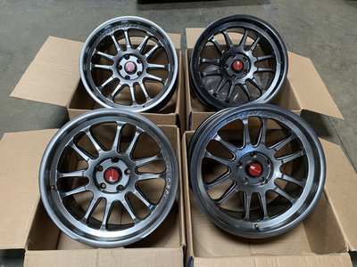 18x8.5 +35 | Aodhan AH07 5x114.3 Hyper Black Wheels (Used Set) | eBay