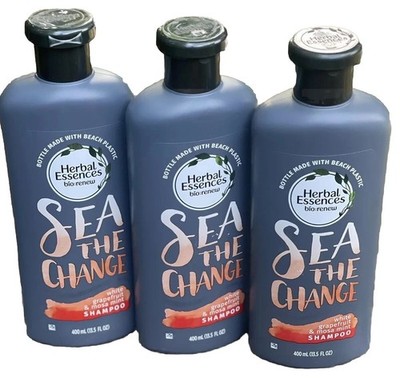 3 Herbal Essences Bio Renew Sea The Change Shampoo White Grapefruit & Mosa Mint