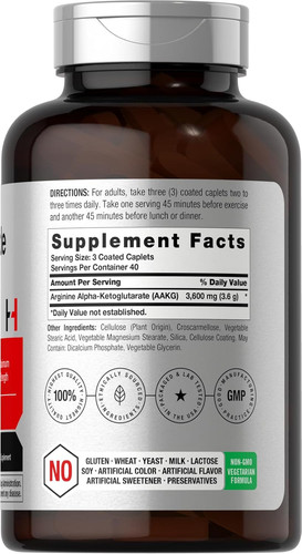 Horbäach Stickstoffmonoxid Max 3600mg | 120 Kapseln | mit Arginin AAKG für Männer... - Bild 2 von 8