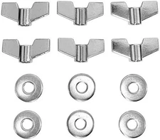 Jiayouy 12 Pieces Cymbal Replacement Accessories Wing Nuts and Metal... 