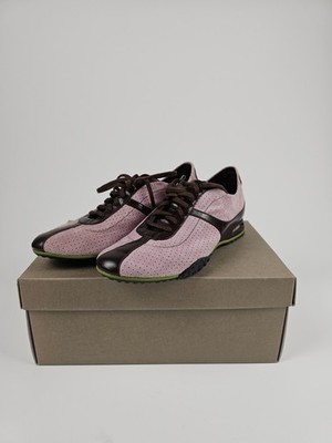 Cole Haan Womens Sneaker Shoes Air Beau Lace Up Suede Dusty Rose Size 5.5B