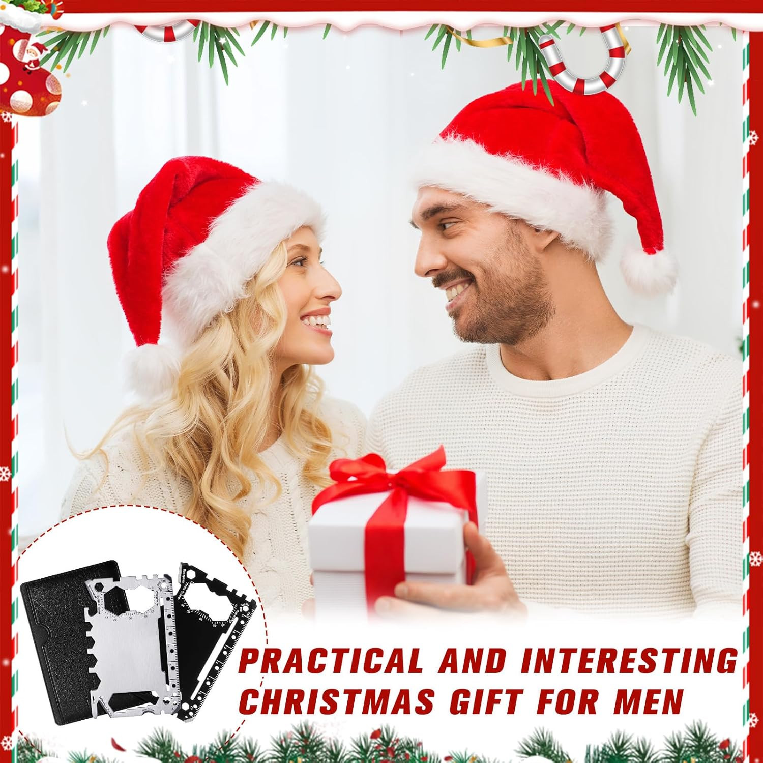 12 Pcs Credit Card Wallet Multitool 46 in 1 Stainless Steel Pocket Tool Set