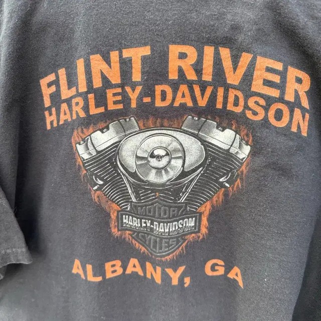 00s Harley-Davidson Vintage 2005 USA Printed T-Shirt XL
