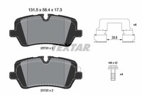 1X Textar 2572001 Bremsbelagsatz Scheibenbremse FüR Land Rover