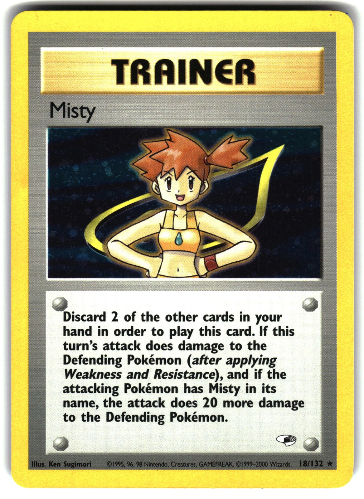 Misty (18) FOIL MP 018/132 Pokemon Gym Heroes