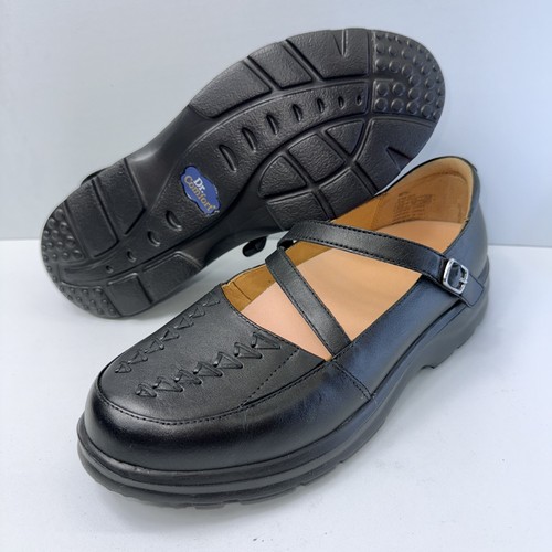 Dr. Scarpe casual per diabetici Comfort Betsy (4210) da donna misura 9,5 larghe in pelle nera - Foto 1 di 8