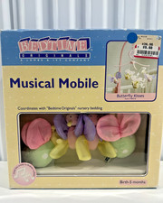Vintage Bedtime Originals "Butterfly Kisses" Musical Mobile