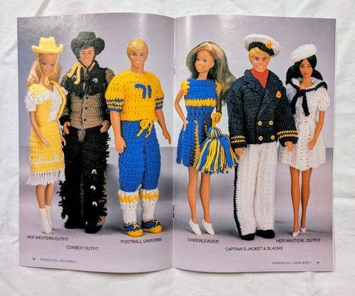 Fashion Doll Crochet Pattern Lot Barbie Size Annie’s Attic McCall’s 25 Pc - Picture 24 of 24