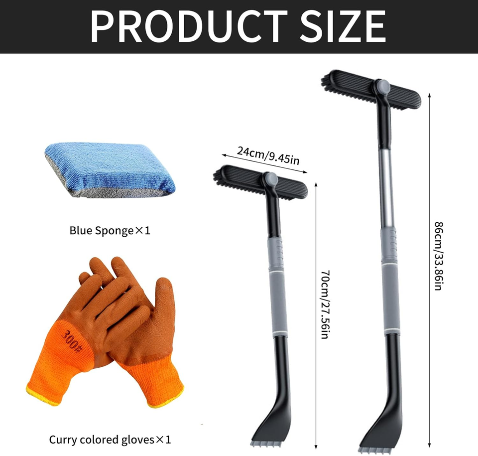 Raschietto Ghiaccio Auto NORAUTO Blu Con Lama In Ottone - Foto 3