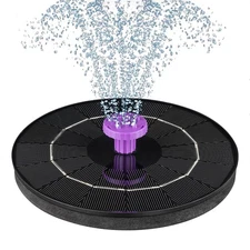 3.5W Solar Bird Bath Fountain Pump, Solar Powered Water Pump, Outdoor Water F...