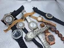  Lot Of  Watches, Black Hills Gold, Geneva, Elgin, LSVTR, Manhattan, Auger, Aria