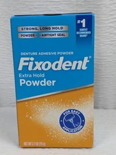 Fixodent - Extra Hold Denture Adhesive Powder - 2.7 oz - Exp: 4-30-27