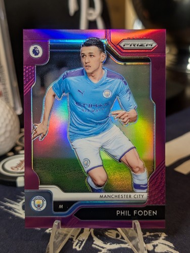 Phil Foden [Purple Prizm] #159 2019 Panini Prizm Premier League card