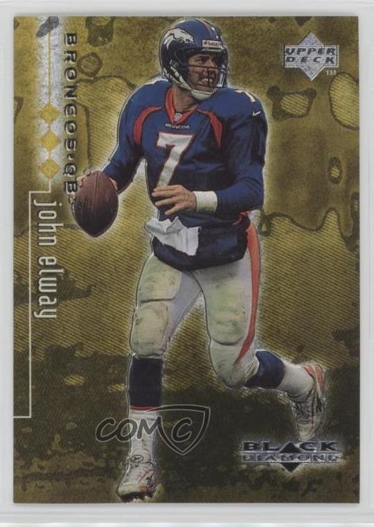 1998 Upper Deck Black Diamond Rookie Edition Triple /1500 John Elway #25 HOF uc1