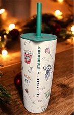 STARBUCKS 2025 CHRISTMAS 24oz ROLLER RABBIT TUMBLER MUG COLD CUP *NEW IN HAND*