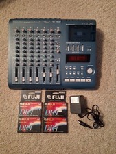 Tascam Portastudio 424MKIII 4-Track Cassette Recorder Tested  Working W/Adapter