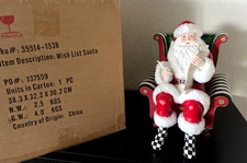MacKenzie Childs MUSICAL WISH LIST SANTA Resi...