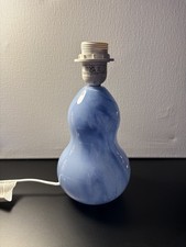 Sostrene Grene marbled blue glass table lamp base E27 UK plug