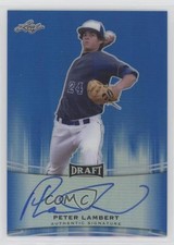 2015 Leaf Metal Draft Blue Prismatic 48/50 Peter Lambert #BA-PL1 Auto 0b2