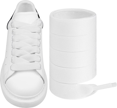 Schnürsenkel für Alexander McQueen Schuhe, Ersatz Flache Breite Schuhbänder Shoe
