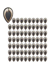 70/72pcs 2D Holographic Flat Fishing Lure Eyes Tape Stickers Kit For Fly Tying