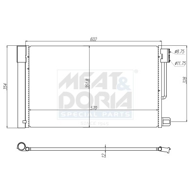 Kondensator Klimaanlage FüR Opel Corsa E 1.2 1.4 1.0 Adam Fiat Grande Punto-image