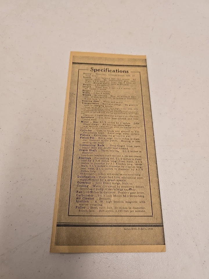 Vintage Reproduction John Deere 12-24 All Wheel Drive Tractor Sales Brochure - Image 2 of 4