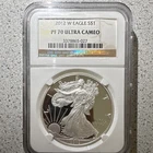 2012-W PF70 Ultra Cameo Proof American Silver Eagle 1 oz .999 NGC 3378865-027