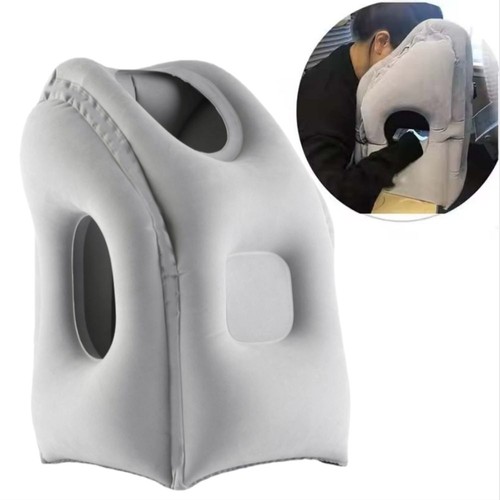 Inflatable Air Cushion Travel Pillow For Airplane Office Nap Rest Support Pillow