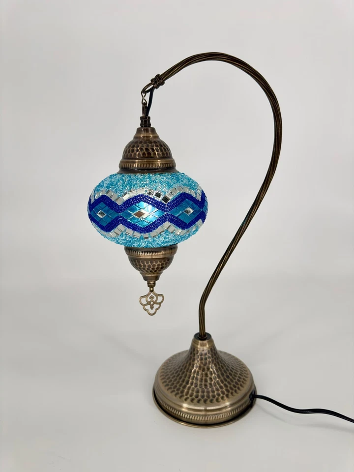 Lámpara de noche turca marroquí mosaico decoración del hogar moderna azul compra 2 ahorra 15% Foto 2 de 2