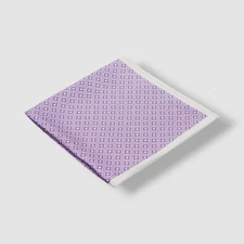 Ryan Seacrest Distinction Men's Purple Silk Pacific Geo Pocket Square