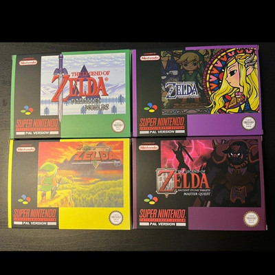 Super Nintendo SNES Zelda Set - Super Nintendo the Legend of Zelda 4er Set