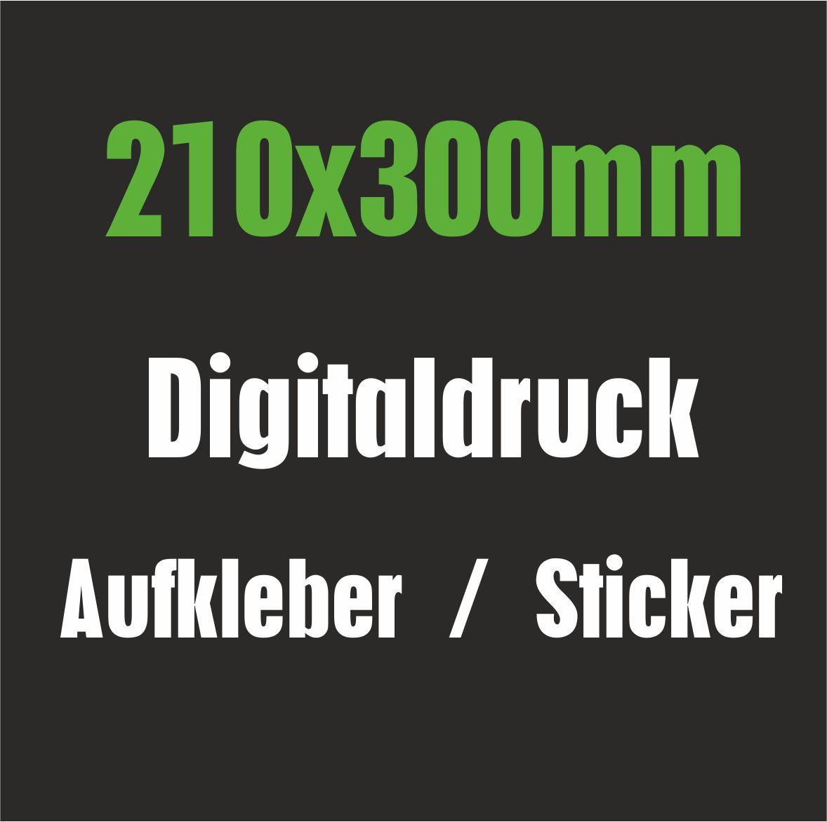 Aufkleber 210x300mm drucken Sticker Etiketten Wunschdruck Druck Folie ...