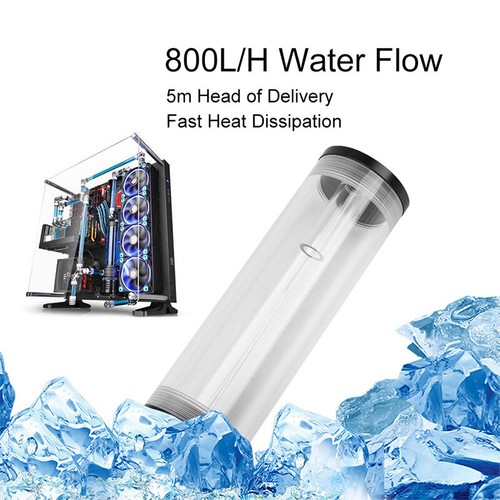 PC Wasserkühlung Pumpe, Wasser Pumpe Tank Kühler Computer Kühlwasserkühler - Afbeelding 4 van 7