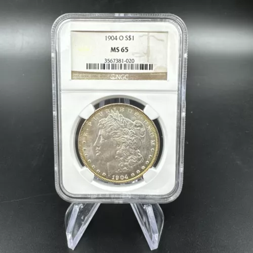 1904-O MORGAN SILVER ONE DOLLAR $1 NGC MS65