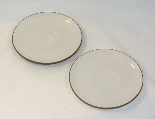 HEATH CERAMICS California Pottery Set of 2 Saucers 6 inch