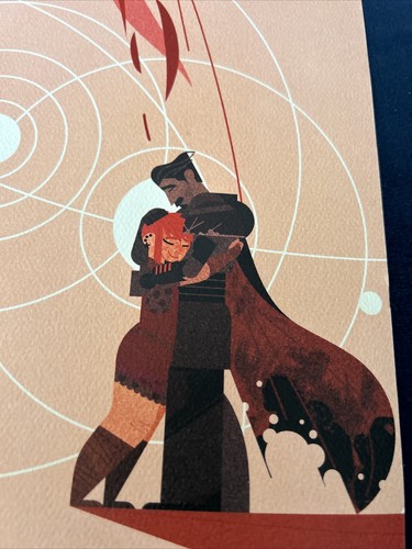 Nimona 2 Sided Lithograph Print 2023 Shapeshifter Teen Girl Medieval Knight - Picture 4 of 8