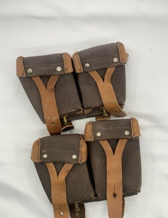 MOSIN NAGANT AMMO POUCH (2) PAIR EXCELLENT TO NOS CONDITION