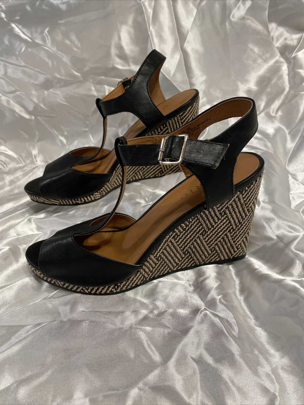 Torrid Women Weaved High Heel Wedges Sandals Shoes Open Toe Black size 9W |  eBay