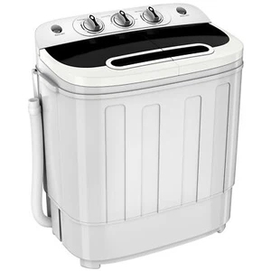 Compact Washing Machine Portable Mini Twin Tub Washer and Dryer 13lbs Capacity 