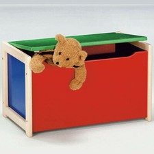 Geuther Bambino Kindersitzgruppe Kindertisch mit 1 Stuhl,Sitztruhe 3-teilig bunt