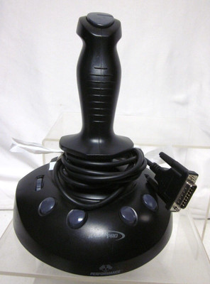 Raider Pro Vintage Interact P210 Joystick for Windows 95 98 PC Gameport Black