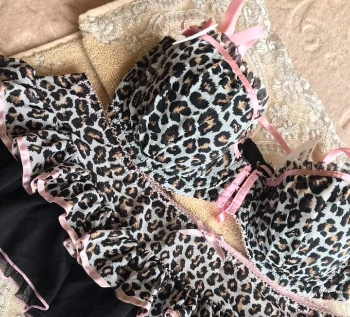 B/NEW Ltd RARE Edition ANN SUMMERS WEDDING LINGERIE Leopard BOW BRA SOLD-OUT