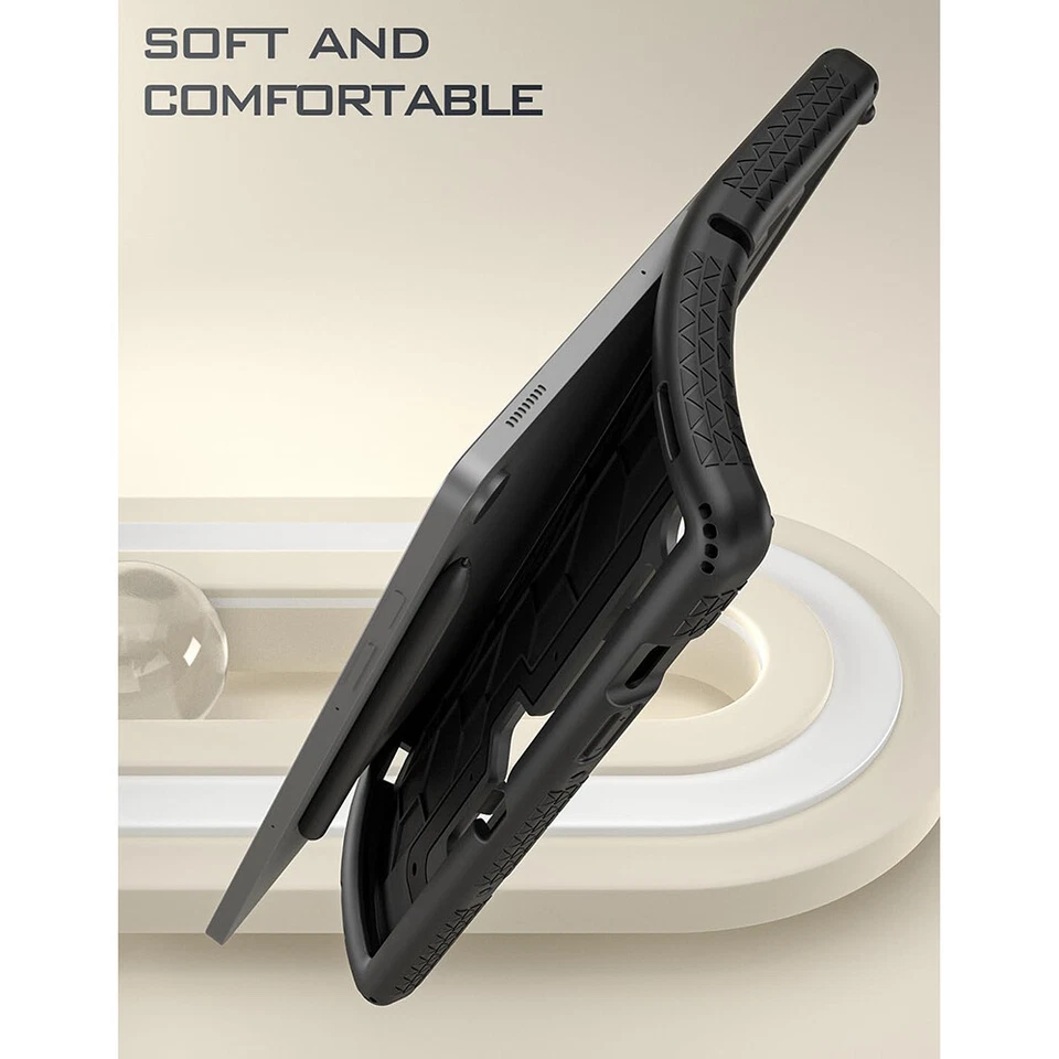 For Galaxy Tab S10 FE / S9 FE / S10 LITE Case Poetic Silicone Cover Black - Image 4 of 4