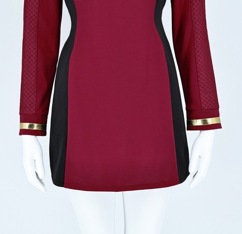Cosplay seltsame neue Welten Uhura rot Kleid Uniformen Startflotte Shirts Kostüme - Bild 7 von 12