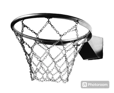 Basketball Hoop Ring Net Wall Mounted Outdoor Hanging Stainless Steel 18 inch
