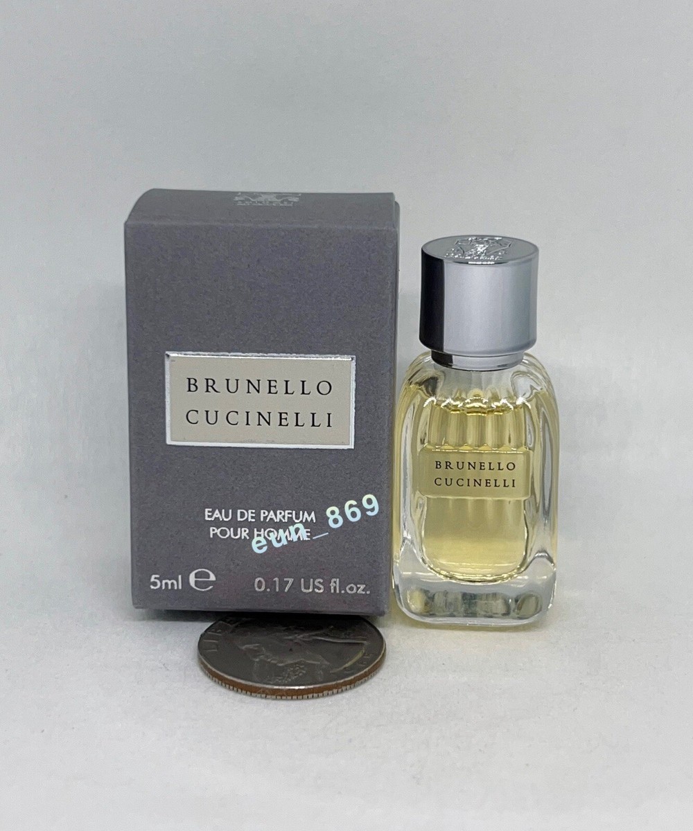 Brunello Cucinelli Pour Homme Eau De Parfum EDP 0.17oz / 5ml New
